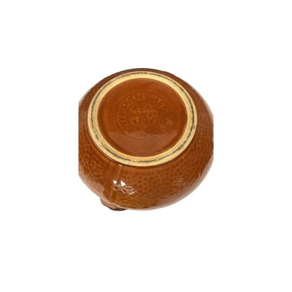 1940s Kla-Ham'rd Hammered Bean Soup Pot Brown Lid Handle 5.75” T x 8.5” Diam Vtg - Picture 9 of 15